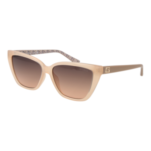 Guess Katzenaugen Sonnenbrille GU7919 5857F in Beige – 45° Seitenansicht