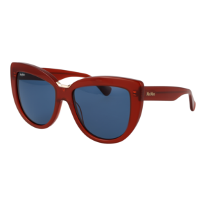 Max Mara Schmetterling Sonnenbrille MM0076 5568V in Rot – 45° Seitenansicht