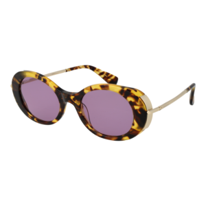 Max Mara Oval Sonnenbrille MM0080 5153Y in Mehrfarbig – 45° Seitenansicht