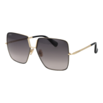 Max Mara Quadrat Sonnenbrille MM0082 6032B in Schwarz – 45° Seitenansicht