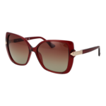 Guess Quadrat Sonnenbrille GU7820 5669F in Burgunder – 45° Seitenansicht