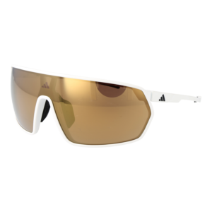 Adidas Sport Sport Sonnenbrille SP0088 0024G in Weiß – 45° Seitenansicht