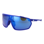 Adidas Sport Sport Sonnenbrille SP0089 0091Q in Blau – 45° Seitenansicht