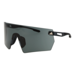 Adidas Sport Monoscheibe Sonnenbrille SP0098 0002A in Schwarz – 45° Seitenansicht