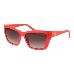 Guess Katzenaugen Sonnenbrille GU00098 5572F in Rosa – 45° Seitenansicht