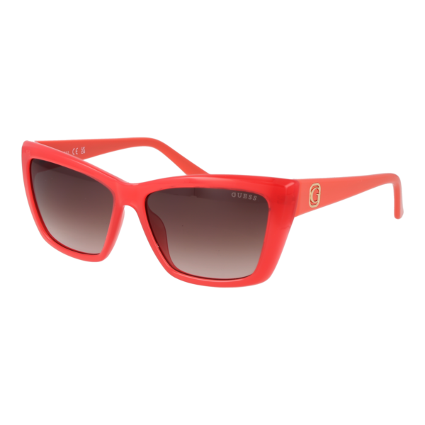 Guess Katzenaugen Sonnenbrille GU00098 5572F in Rosa – 45° Seitenansicht