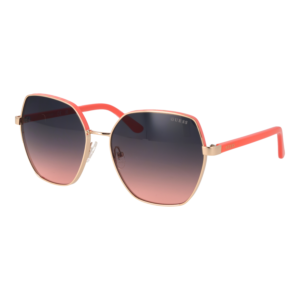 Guess Schmetterling Sonnenbrille GU00108 6074B in Gold – 45° Seitenansicht