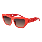 Guess Katzenaugen Sonnenbrille GU00111 5673B in Rot – 45° Seitenansicht