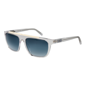 Guess Rechteck Sonnenbrille GU00122 5726W in Transparent – 45° Seitenansicht