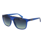 Guess Quadrat Sonnenbrille GU00123 5890W in Blau – 45° Seitenansicht