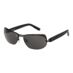 GCDS Katzenaugen Sonnenbrille GD0047 5809A in Gunmetal – 45° Seitenansicht