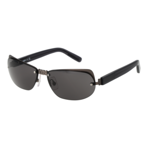 GCDS Katzenaugen Sonnenbrille GD0047 5809A in Gunmetal – 45° Seitenansicht