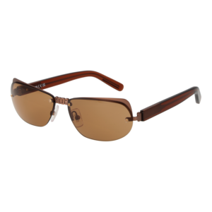 GCDS Oval Sonnenbrille GD0047 5837E in Braun – 45° Seitenansicht