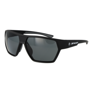 BMW Motorsport Quadrat Sonnenbrille BS0043 6202D in Schwarz – 45° Seitenansicht