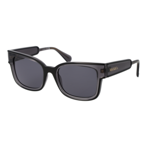 Max & Co Quadrat Sonnenbrille MO0098 5301A in Schwarz – 45° Seitenansicht