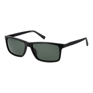 Timberland Rechteck Sonnenbrille TB00019 5801R in Schwarz – 45° Seitenansicht