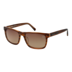 Timberland Rechteck Sonnenbrille TB00020 5548H in Braun – 45° Seitenansicht