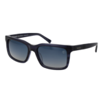Timberland Rechteck Sonnenbrille TB00021 5790D in Blau – 45° Seitenansicht