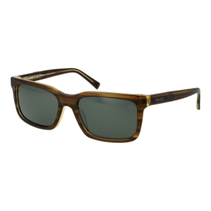 Timberland Rechteck Sonnenbrille TB00021 5793R in Braun – 45° Seitenansicht