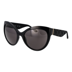 Guess Schmetterling Sonnenbrille GU00130 6101A in Schwarz – 45° Seitenansicht