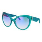 Guess Schmetterling Sonnenbrille GU00130 6187X in Türkis – 45° Seitenansicht