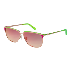 Guess Rechteck Sonnenbrille GU00133 5695U in Grün – 45° Seitenansicht