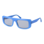 Guess Rechteck Sonnenbrille GU00138 5384A in Blau – 45° Seitenansicht