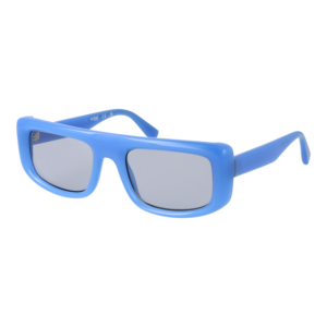 Guess Rechteck Sonnenbrille GU00138 5384A in Blau – 45° Seitenansicht