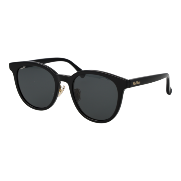 Max Mara Sonnenbrille MM0106-K 5401A – 45° Seitenansicht Max Mara Panto Sonnenbrille MM0106-K 5401A in Schwarz – 45° Seitenansicht
