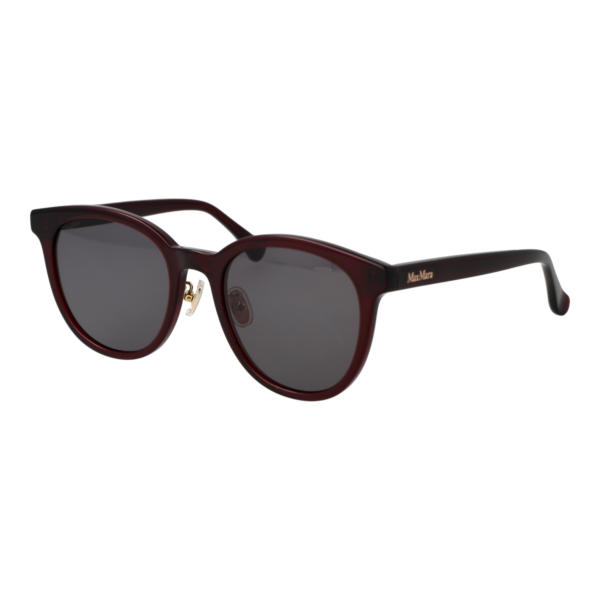 Max Mara Panto Sonnenbrille MM0106-K 5469A in Burgunder – 45° Seitenansicht