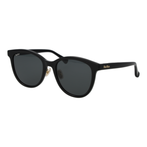Max Mara Panto Sonnenbrille MM0107-K 5501A in Schwarz – 45° Seitenansicht