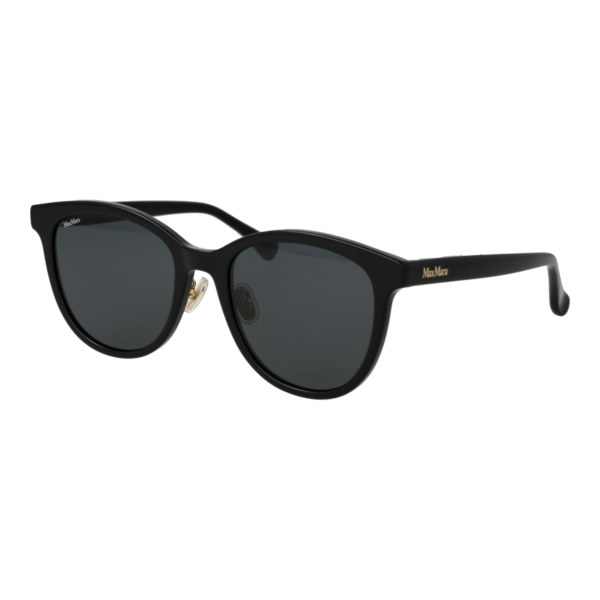 Max Mara Sonnenbrille MM0107-K 5501A – 45° Seitenansicht Max Mara Panto Sonnenbrille MM0107-K 5501A in Schwarz – 45° Seitenansicht