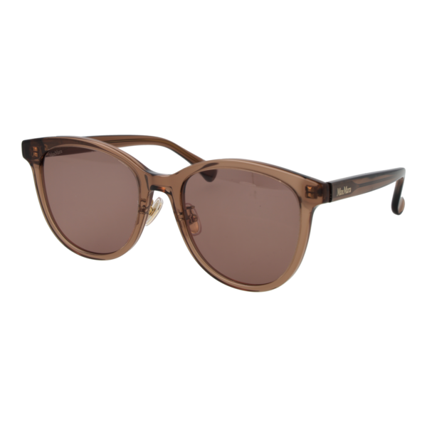 Max Mara Sonnenbrille MM0107-K 5545E – 45° Seitenansicht Max Mara Schmetterling Sonnenbrille MM0107-K 5545E in Braun – 45° Seitenansicht