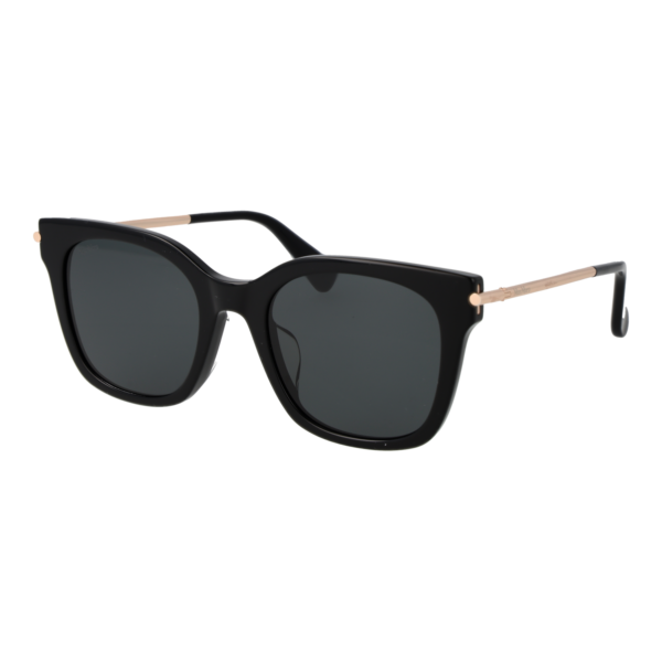 Max Mara Katzenaugen Sonnenbrille MM0115-K 5301A in Schwarz – 45° Seitenansicht