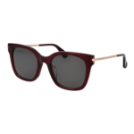 Max Mara Schmetterling Sonnenbrille MM0115-K 5369A in Burgunder – 45° Seitenansicht