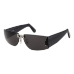 GCDS Rechteck Sonnenbrille GD0042 6416A in Schwarz – 45° Seitenansicht