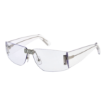 GCDS Rechteck Sonnenbrille GD0042 6416X in Transparent – 45° Seitenansicht