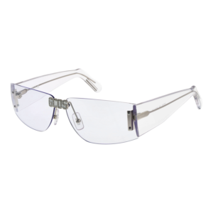 GCDS Rechteck Sonnenbrille GD0042 6416X in Transparent – 45° Seitenansicht