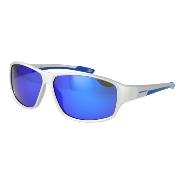 Skechers Sport Sonnenbrille SE6364 6510D in Silber – 45° Seitenansicht