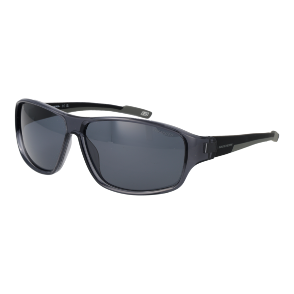Skechers Rechteck Sonnenbrille SE6364 6520D in Schwarz – 45° Seitenansicht