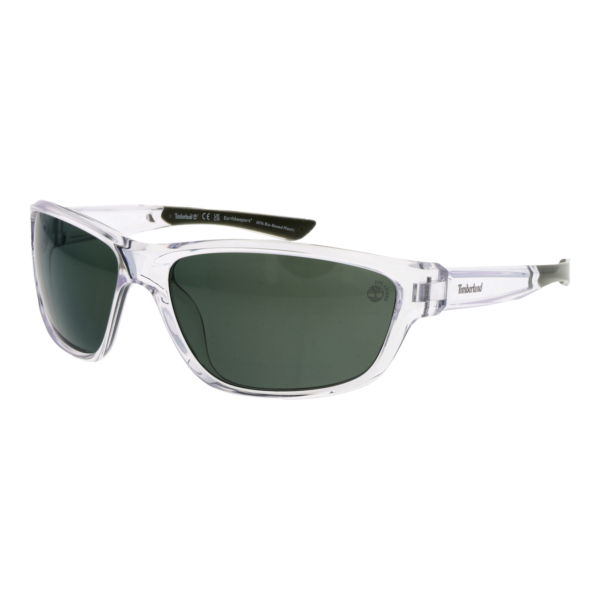 Timberland Rechteck Sonnenbrille TB00024 6426R in Transparent – 45° Seitenansicht
