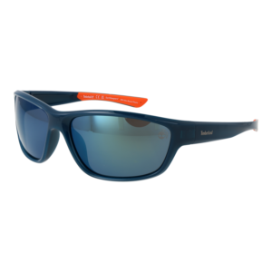 Timberland Sport Sonnenbrille TB00024 6490R in Blau – 45° Seitenansicht
