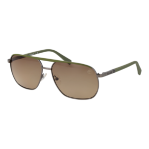 Timberland Pilotenbrille Sonnenbrille TB00027 6006H in Gunmetal – 45° Seitenansicht