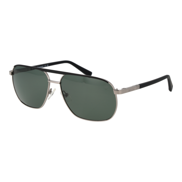 Timberland Pilotenbrille Sonnenbrille TB00027 6008R in Grau – 45° Seitenansicht