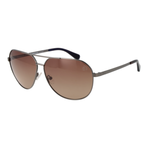 Timberland Pilotenbrille Sonnenbrille TB00029 6506H in Gunmetal – 45° Seitenansicht