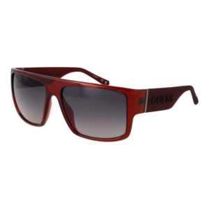 Guess Quadrat Sonnenbrille GU00165 5966B in Rot – 45° Seitenansicht