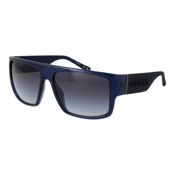 Guess Quadrat Sonnenbrille GU00165 5990B in Blau – 45° Seitenansicht