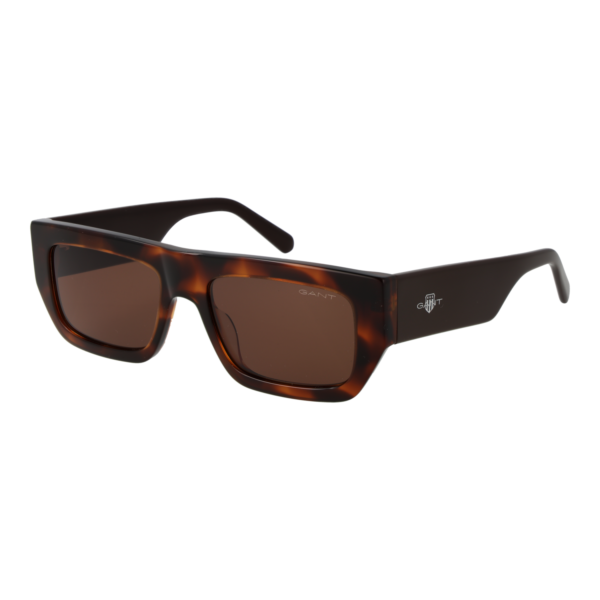 Gant Rechteck Sonnenbrille GA00013 5452E in Braun – 45° Seitenansicht