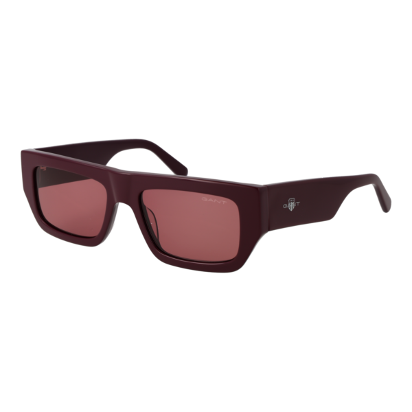 Gant Rechteck Sonnenbrille GA00013 5469S in Burgunder – 45° Seitenansicht