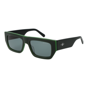 Gant Rechteck Sonnenbrille GA00013 5498N in Grün – 45° Seitenansicht